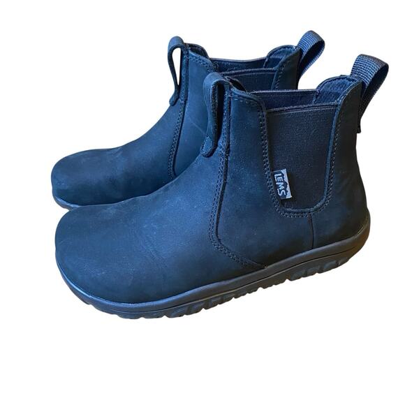 LEMS Shoes - LEMS 400 Chelsea Suede Waterproof Boots Unisex Size M 4.5 /W6 Obsidian